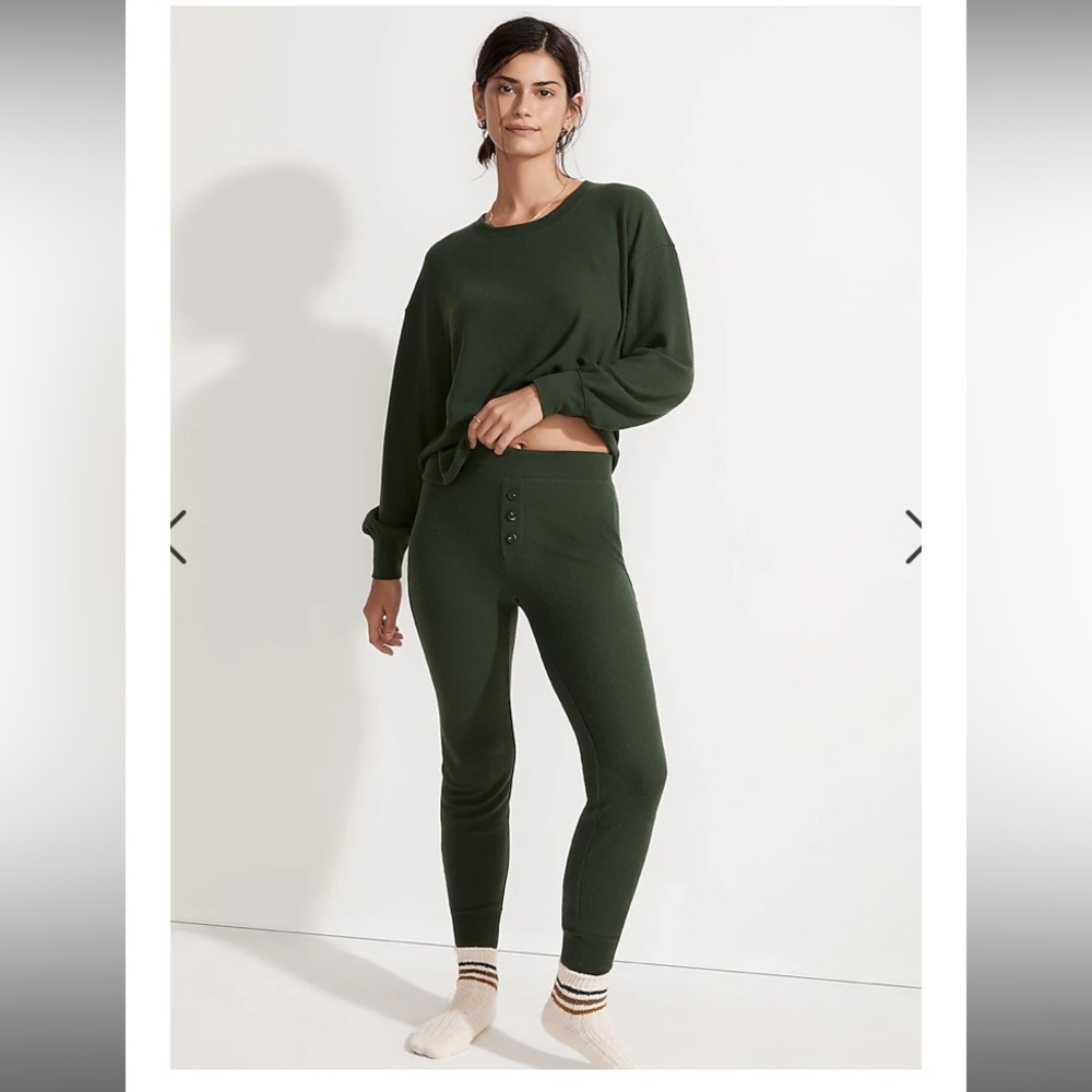 Madewell Dark Green Pajama Set